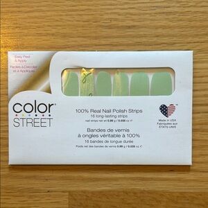 Color Street Mint Green Nail Polish Strips